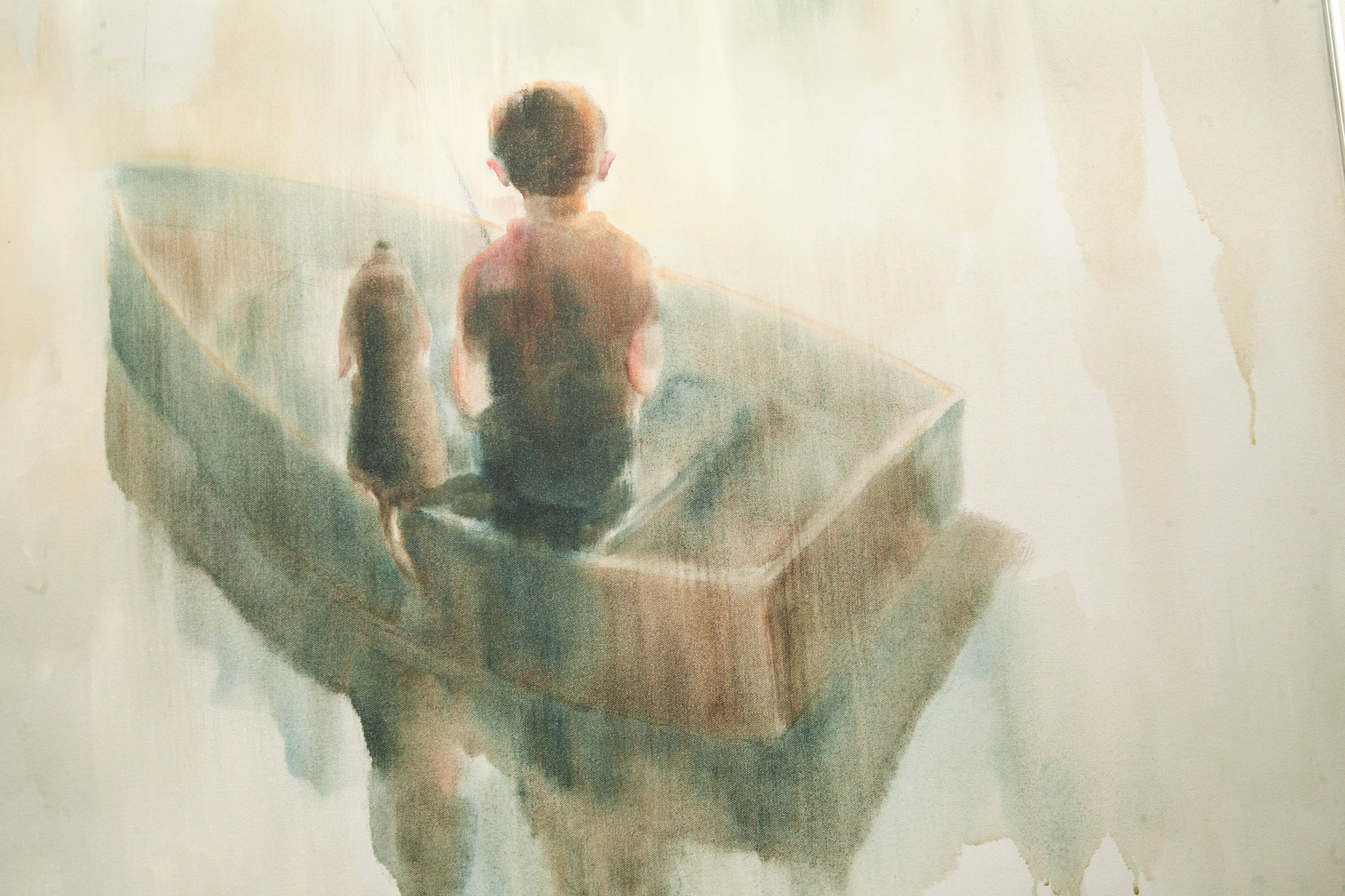 Signed Watercolor by F. Money