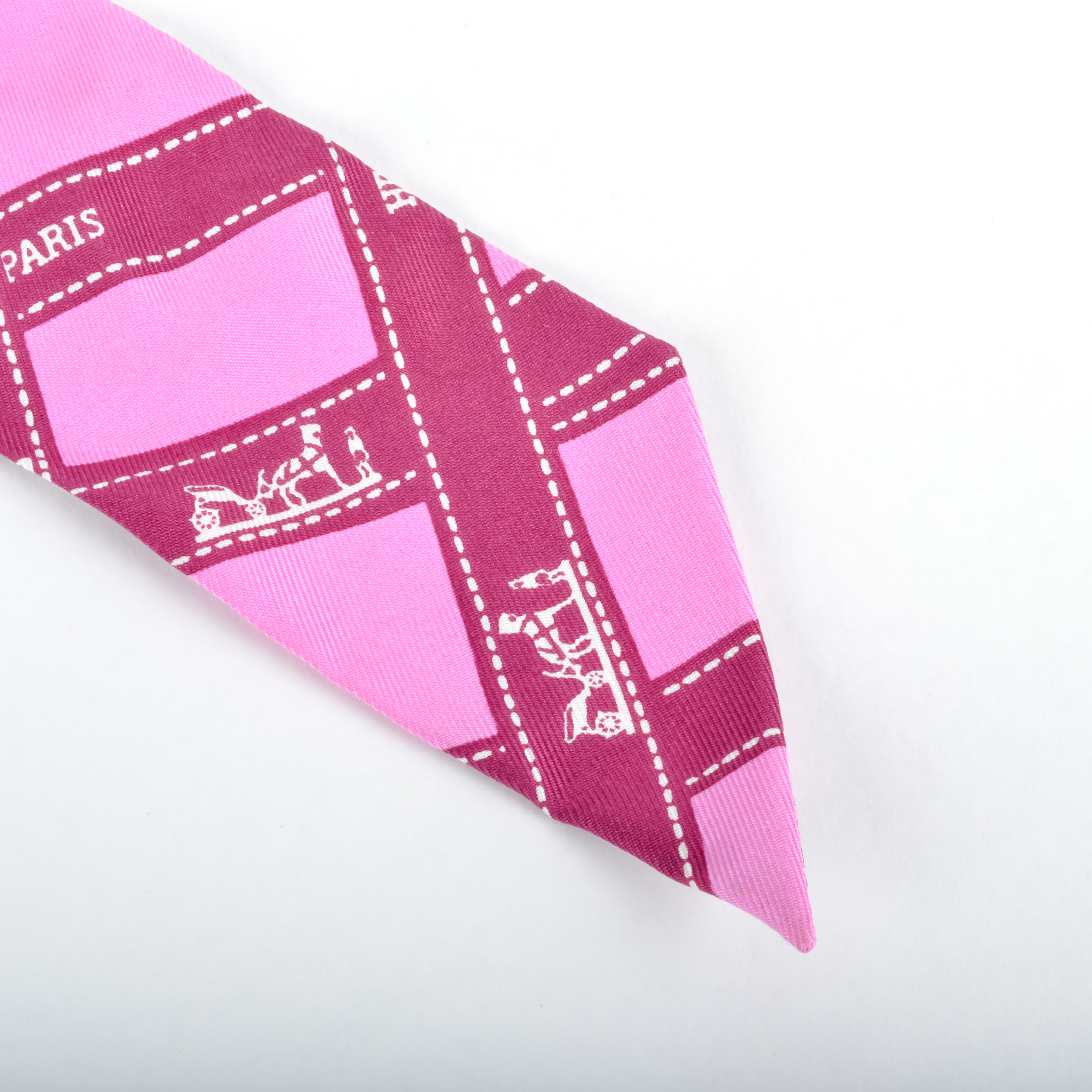 Pink Hermes Neck Scarf