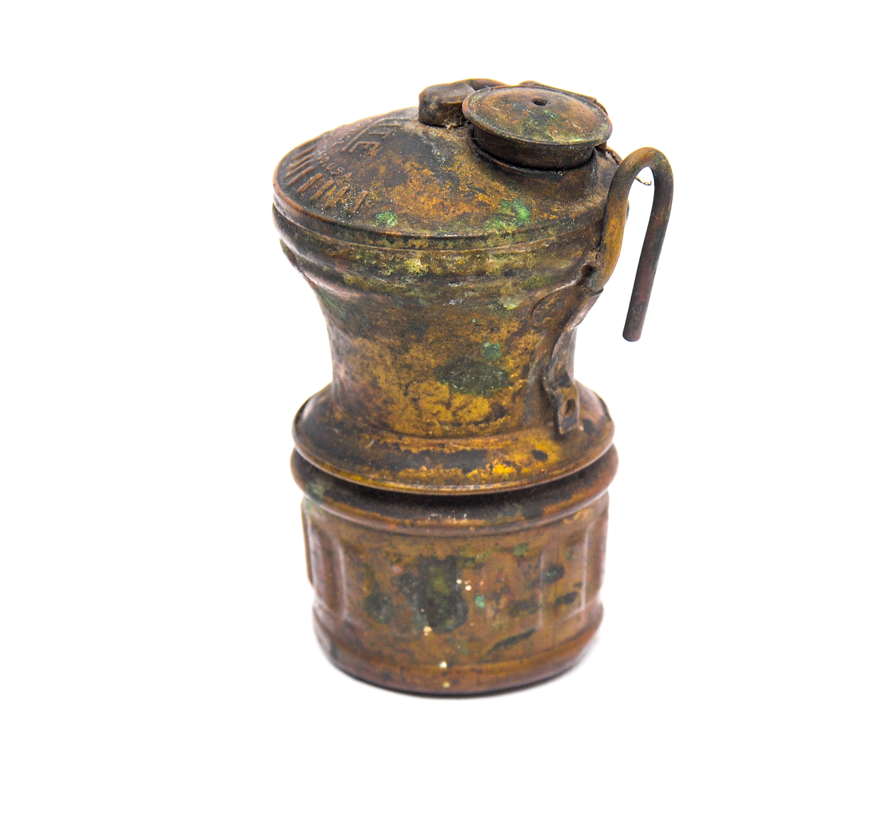 Antique Auto-Lite Carbide Brass Coal Miners' Lamp Light