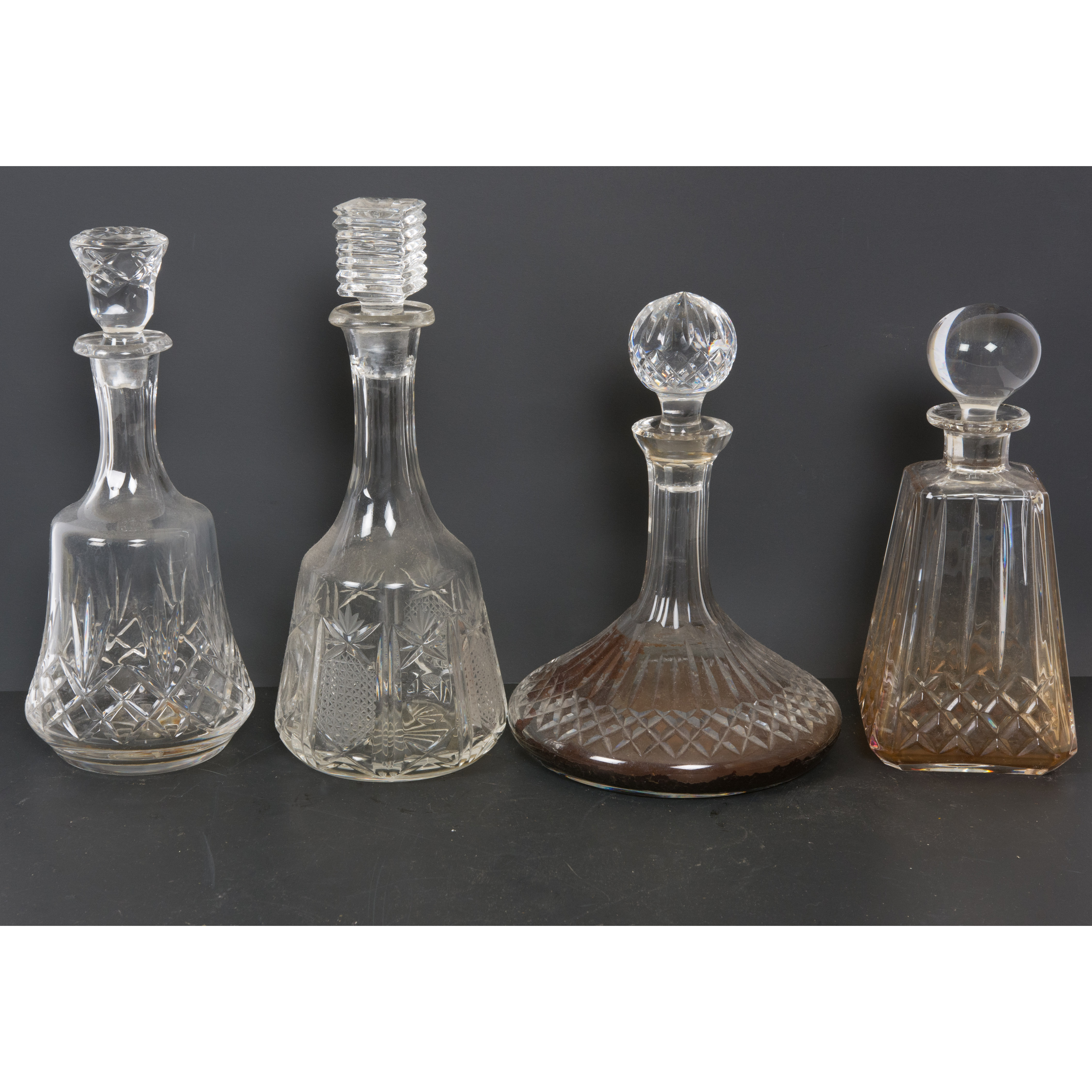 Selection of Cut Glass Decanters
