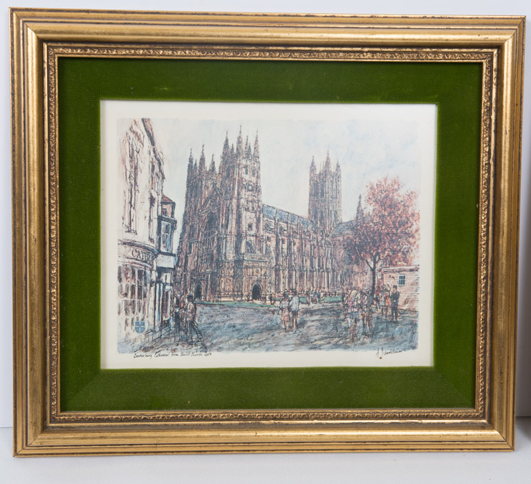 Grouping of Framed European Prints