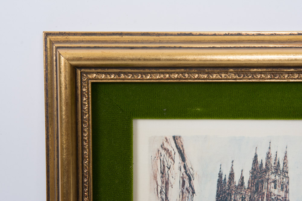 Grouping of Framed European Prints