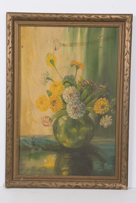 Collection of Framed Floral Paintings