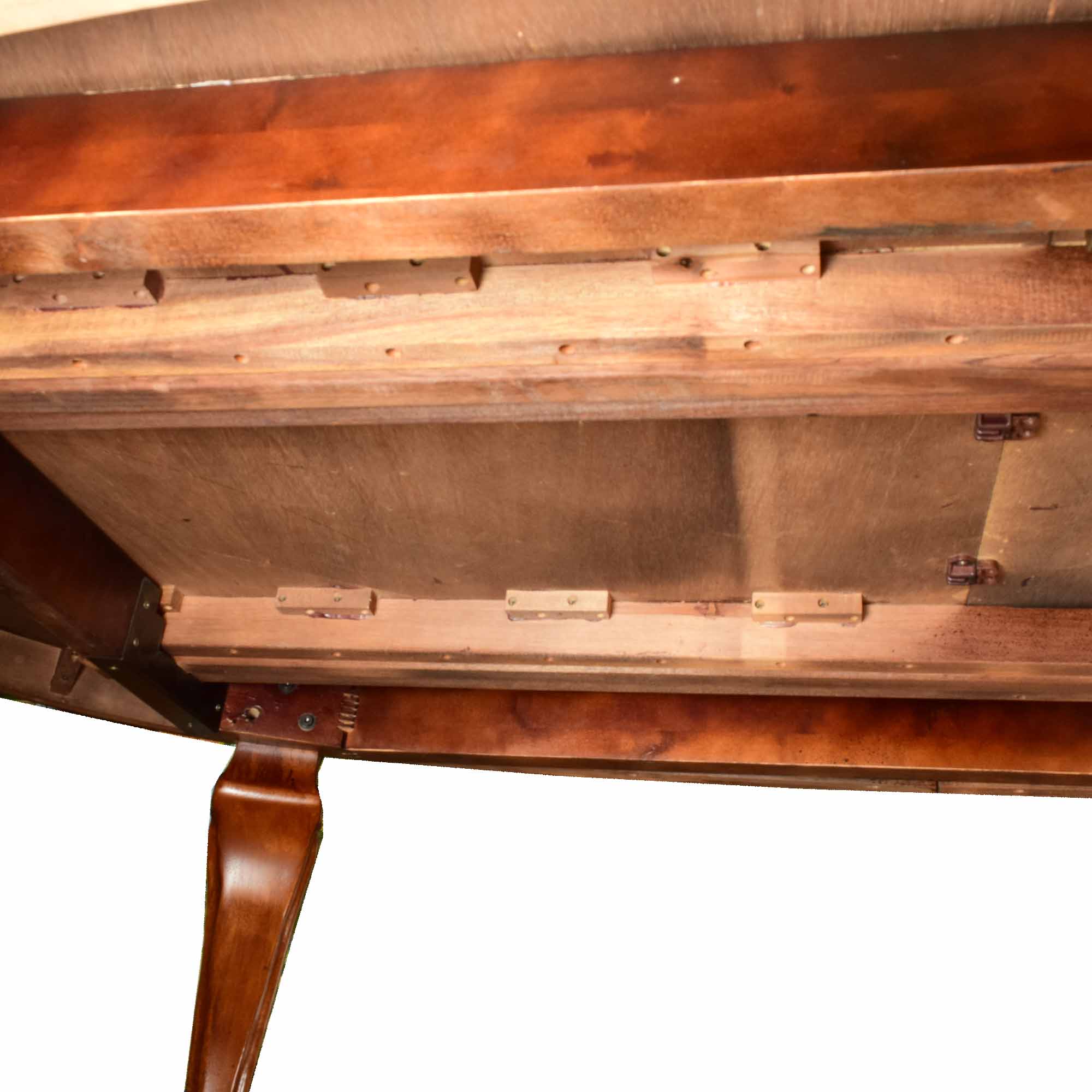 Burl and Mixed Hardwoods Rococo Style Dining Room Table