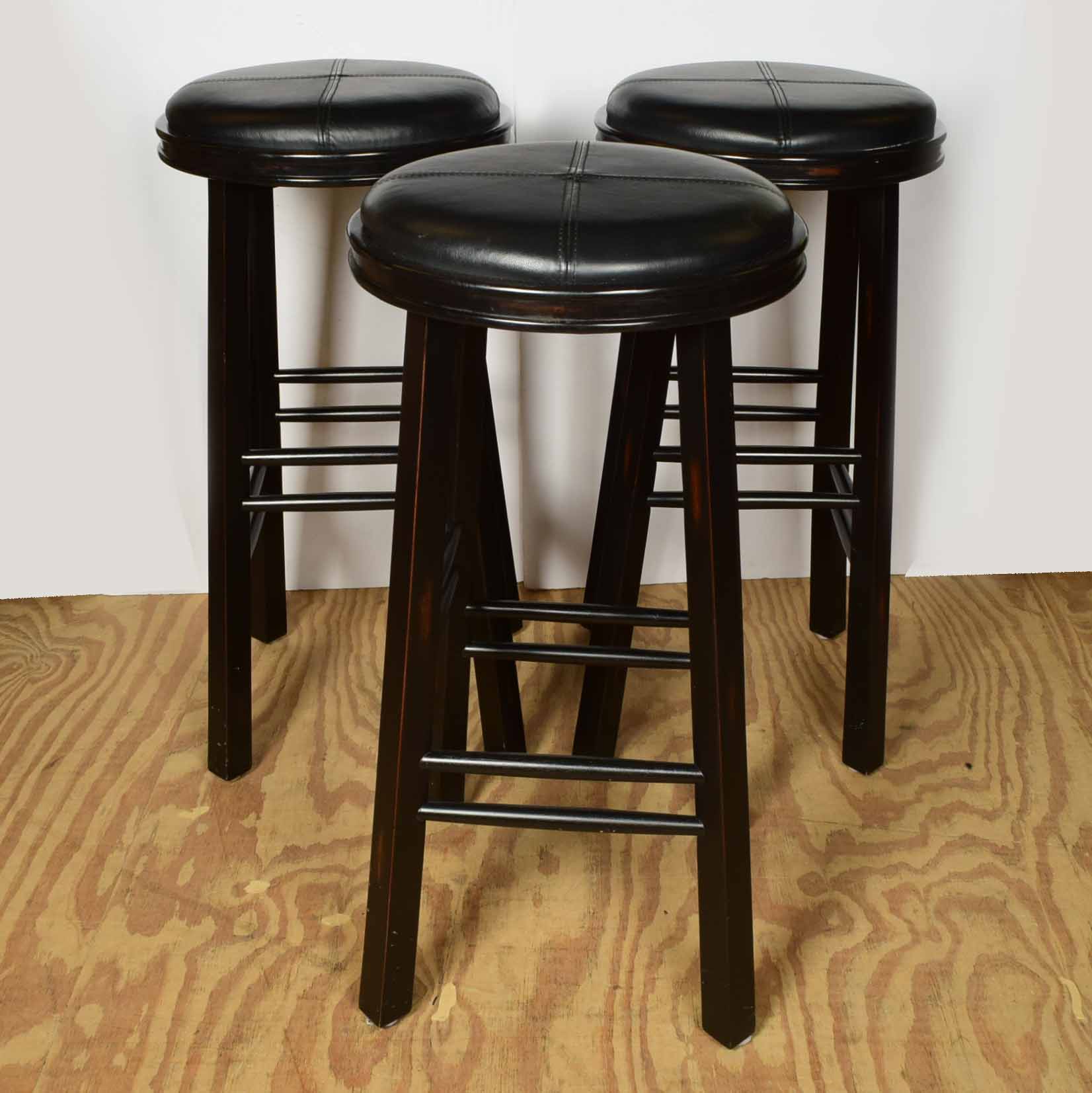 Three Ballard Designs Espresso Bar Stools
