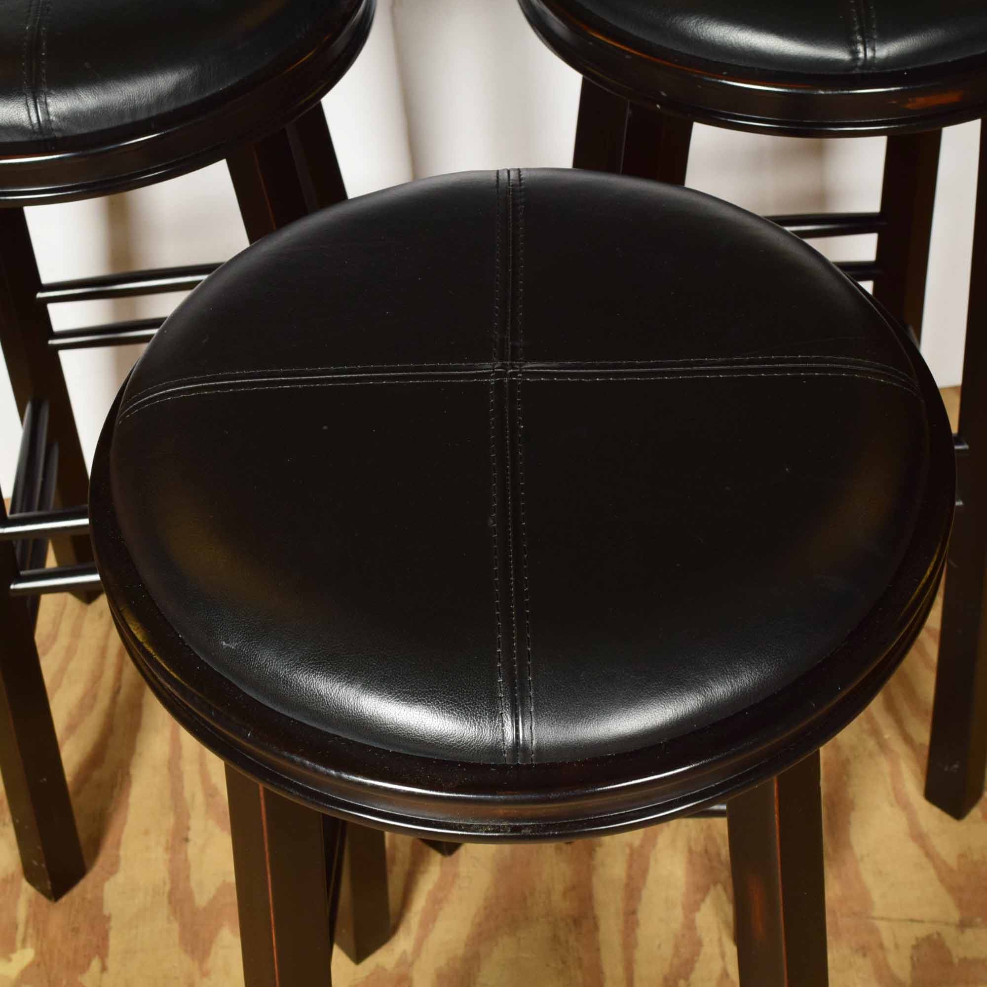 Three Ballard Designs Espresso Bar Stools