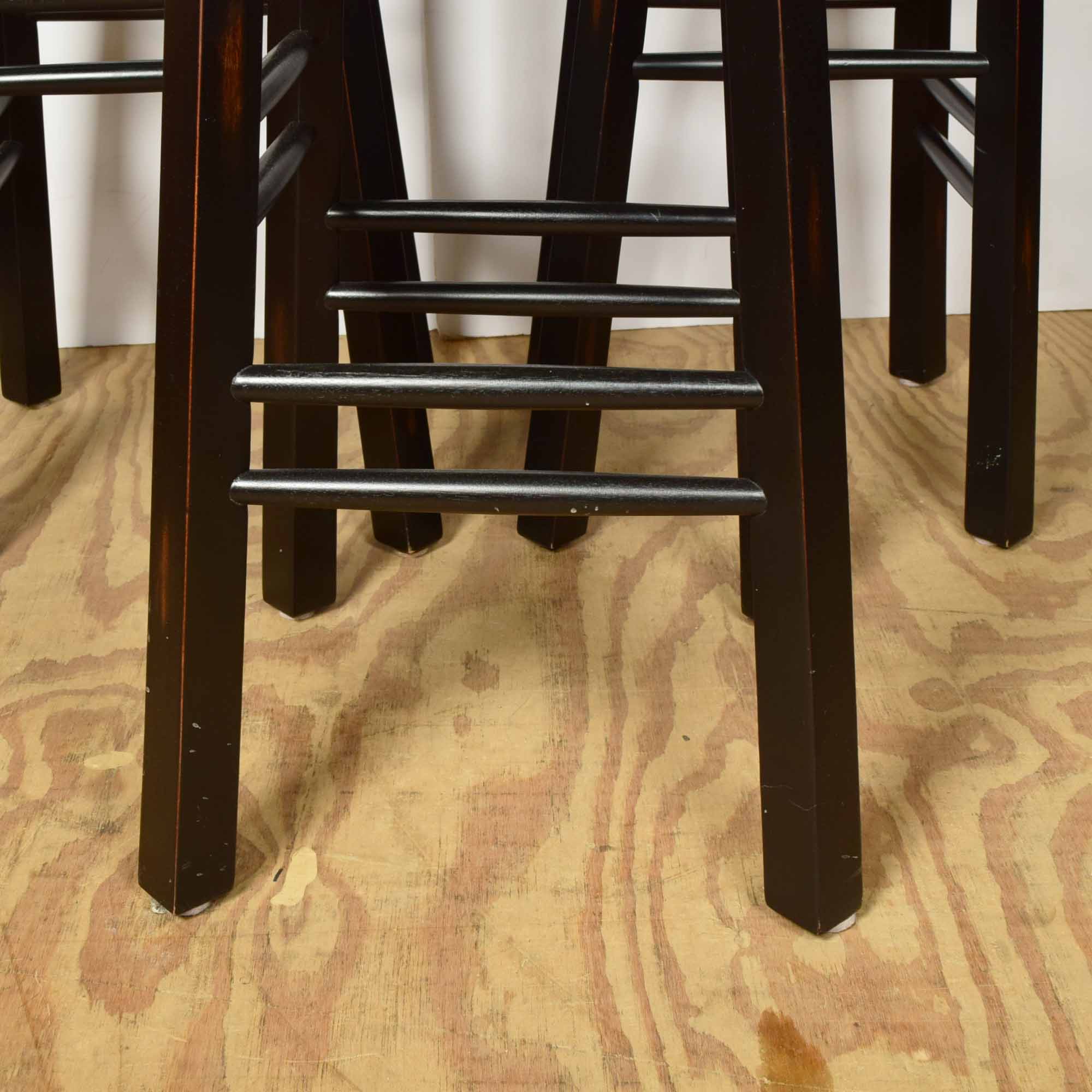 Three Ballard Designs Espresso Bar Stools