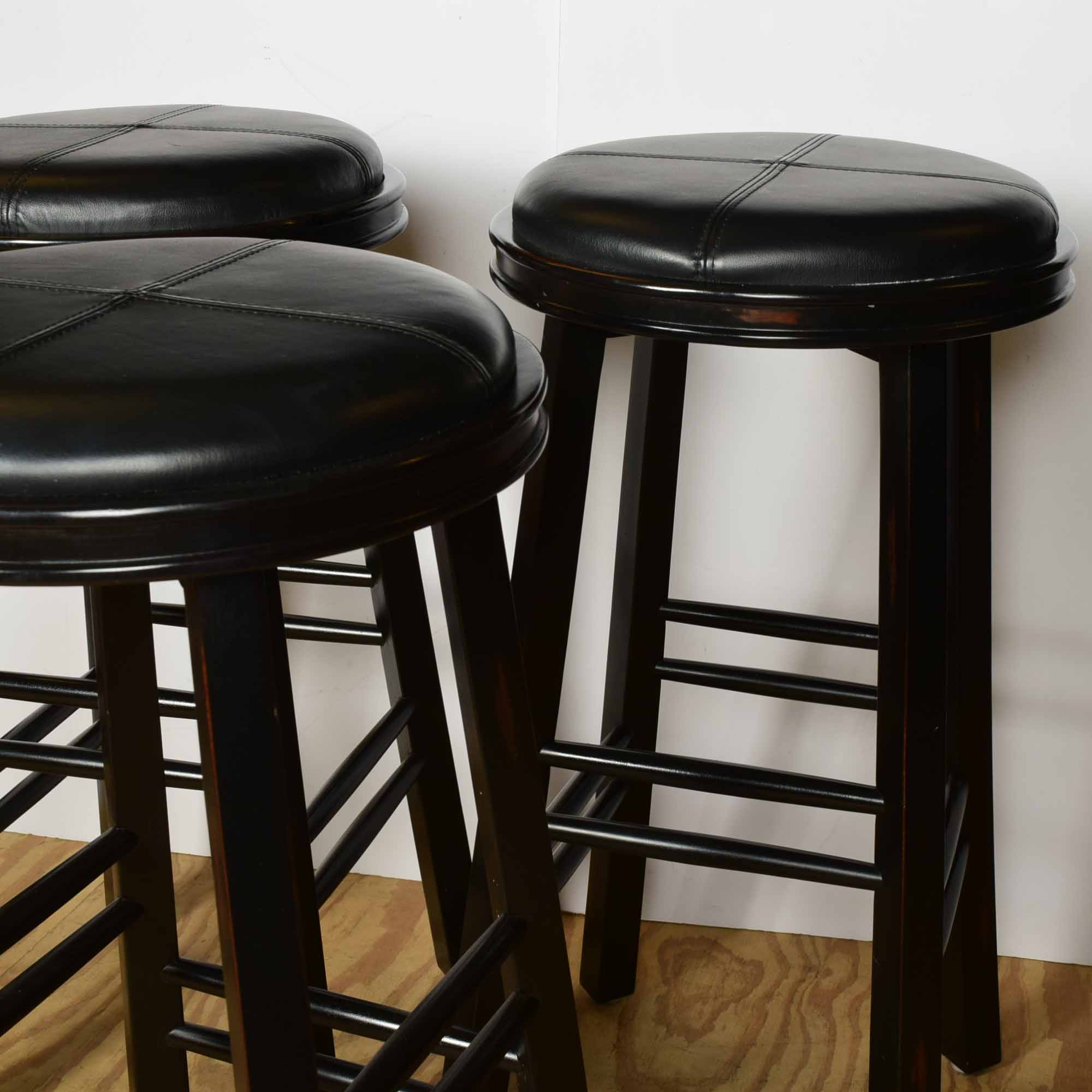Three Ballard Designs Espresso Bar Stools