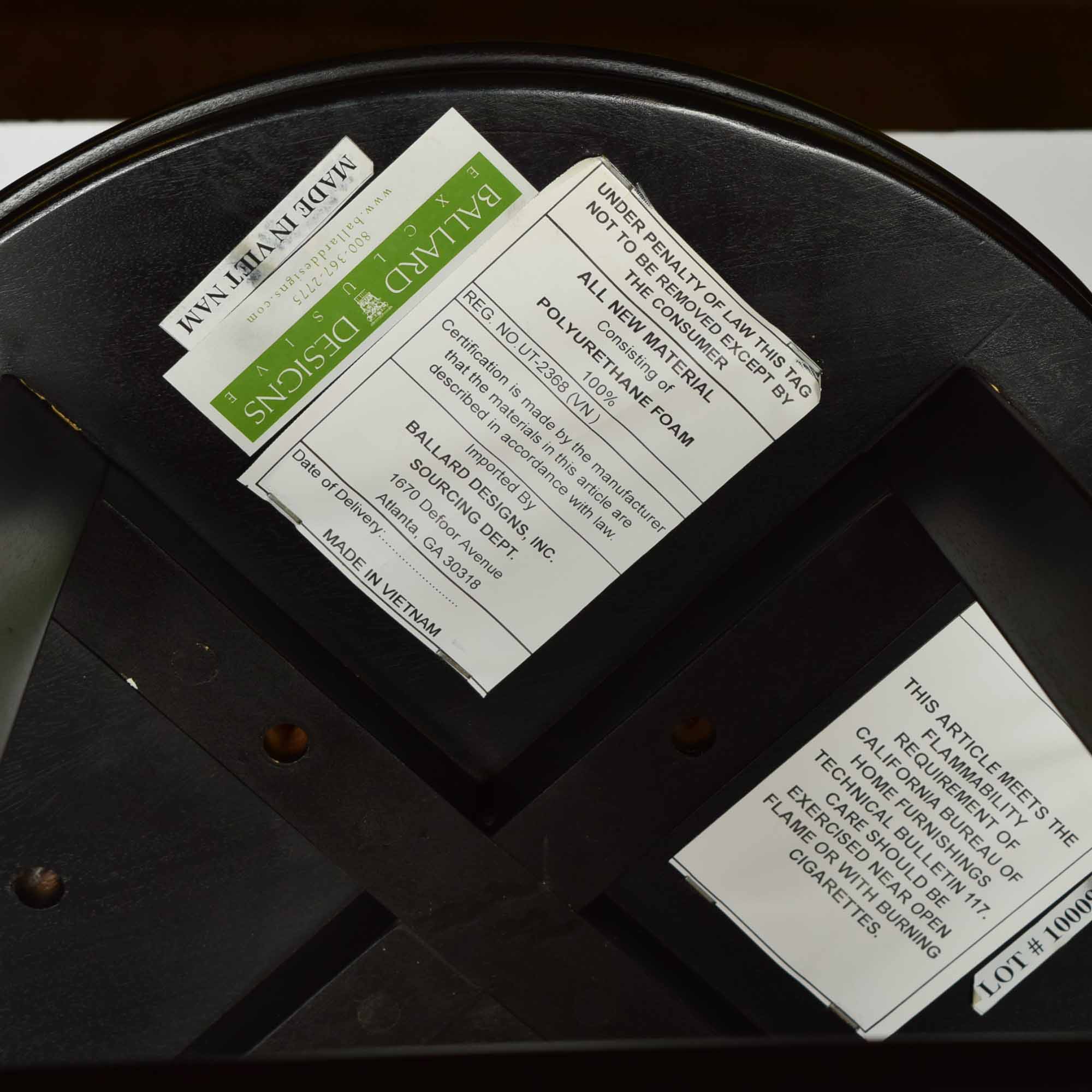 Three Ballard Designs Espresso Bar Stools