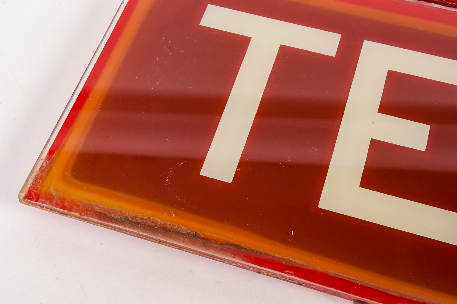 Glass Vintage Phone Booth Signs