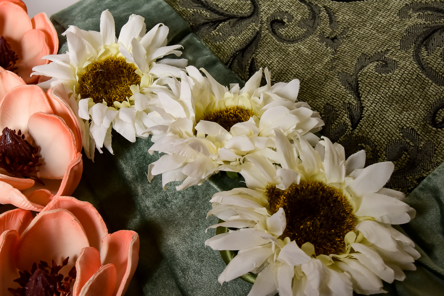 Linens and Fabric Flower Napkin Rings