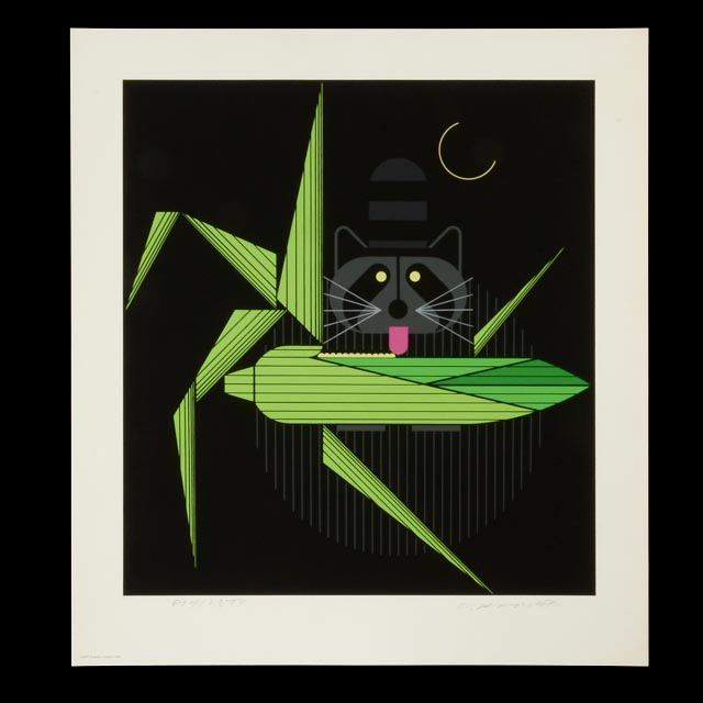 Charley Harper Signed Limited Edition Serigraph "Cornprone"