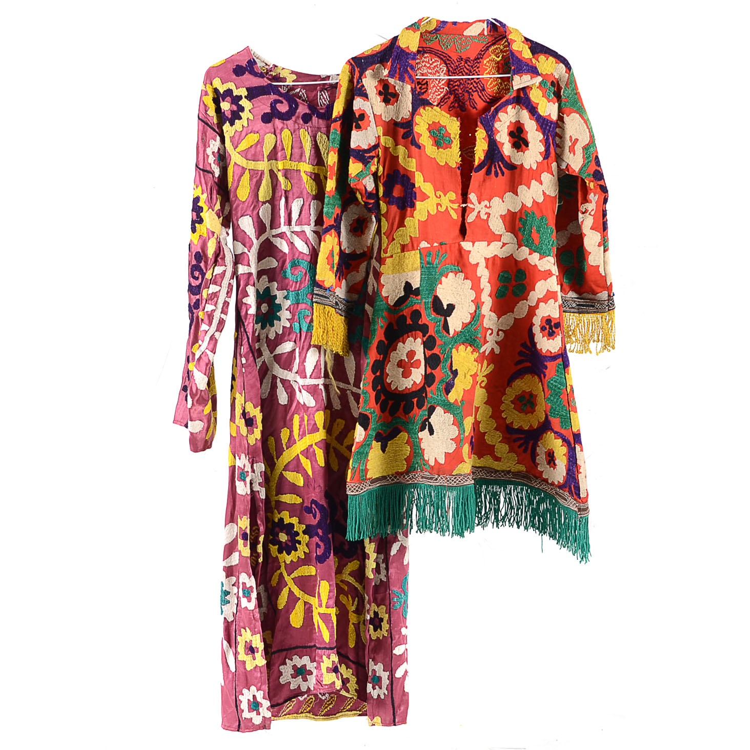 Two Afgani Hand Embroidered Tunics