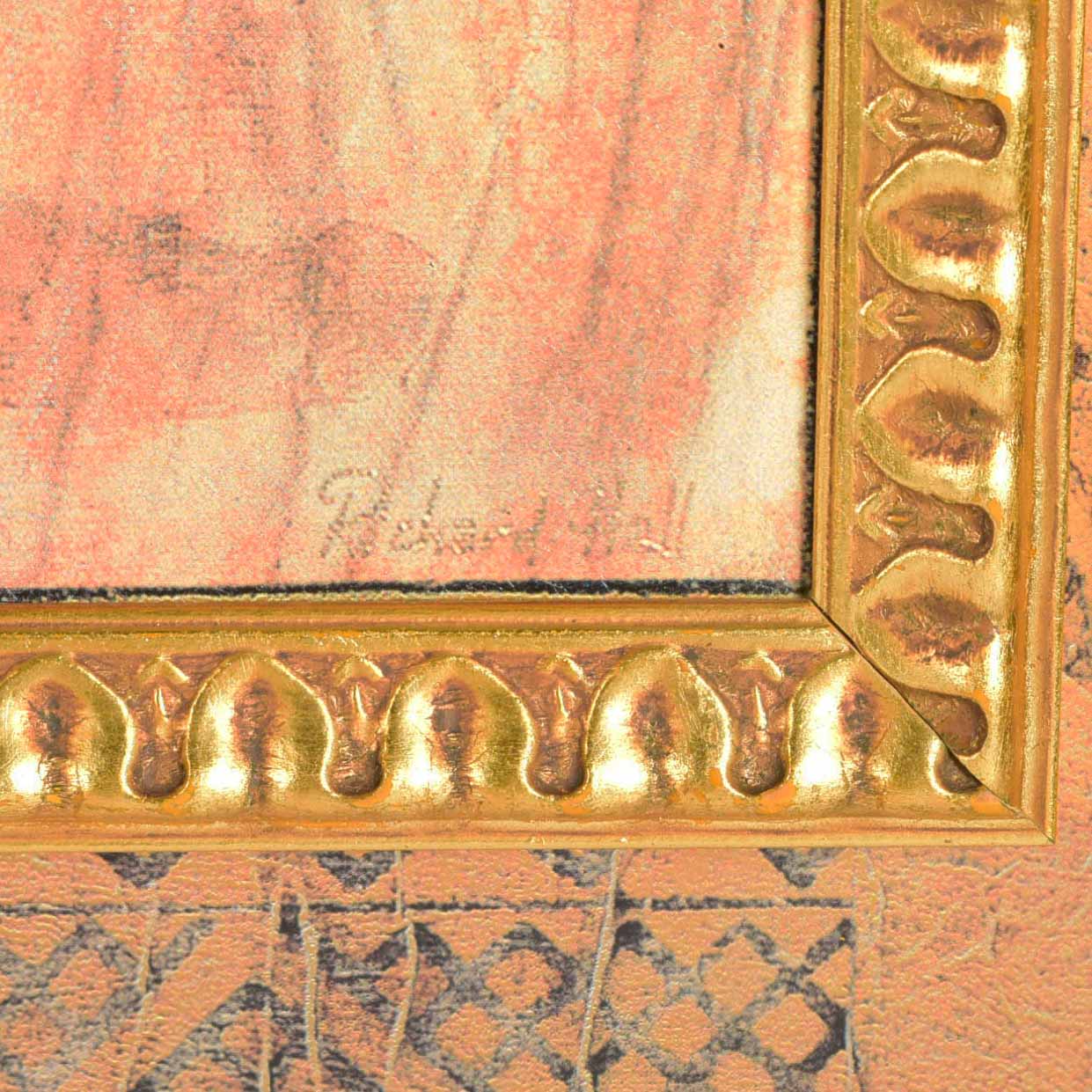 Richard Hall Tiger Montage Textured Print on Canvas