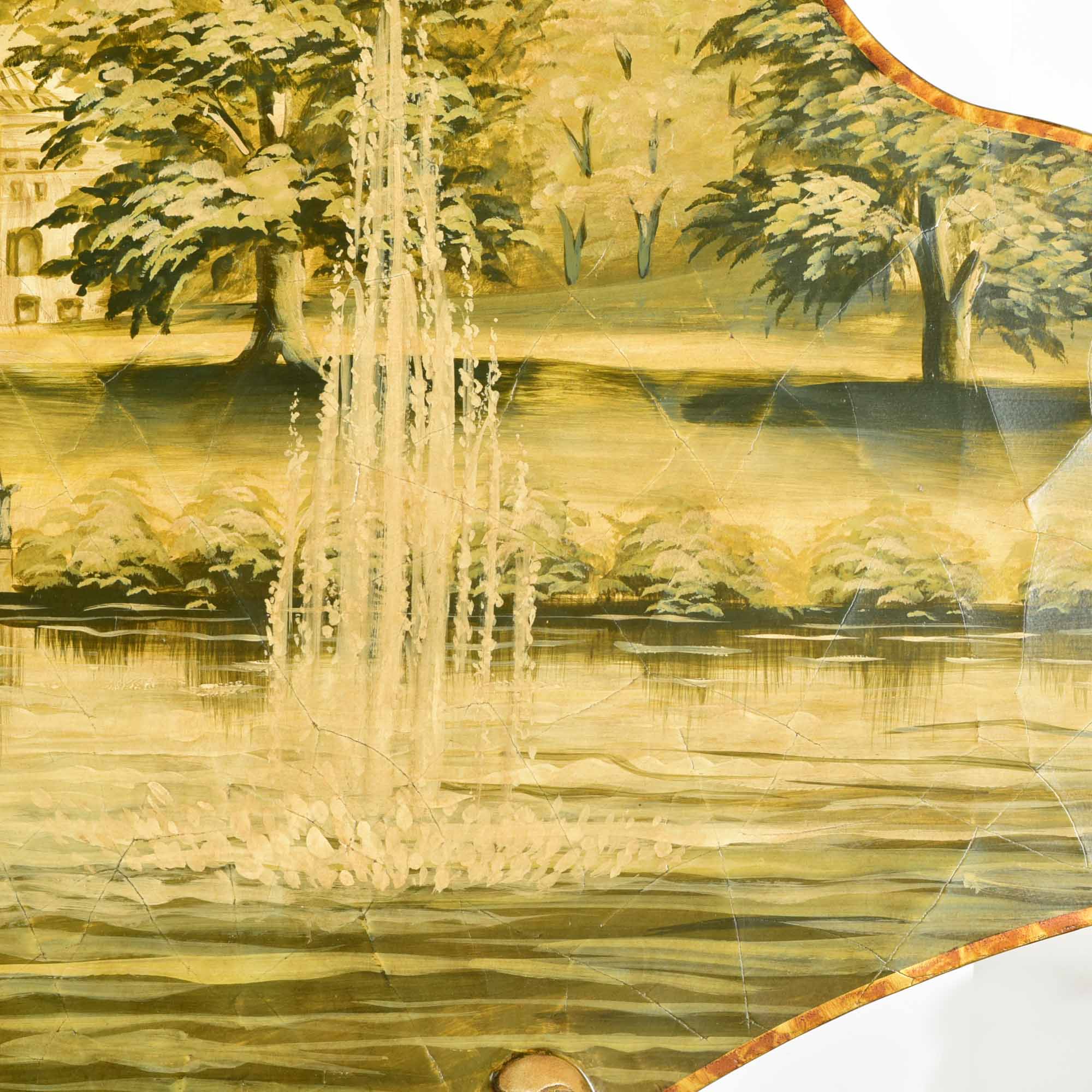 Wall Plaque Painting with Peacock Accent