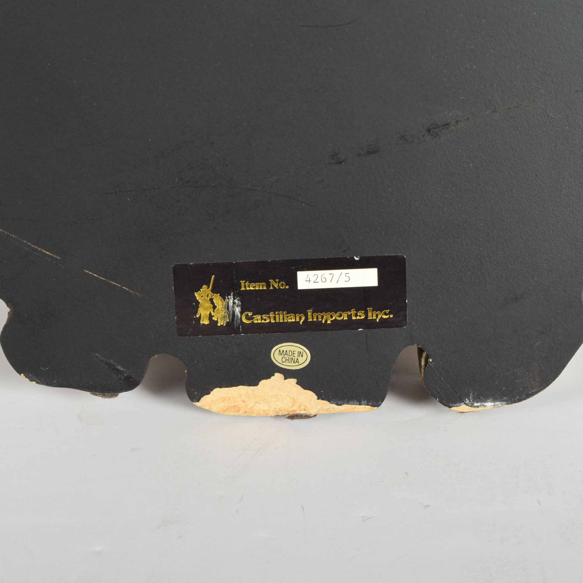 Wall Plaque Painting with Peacock Accent