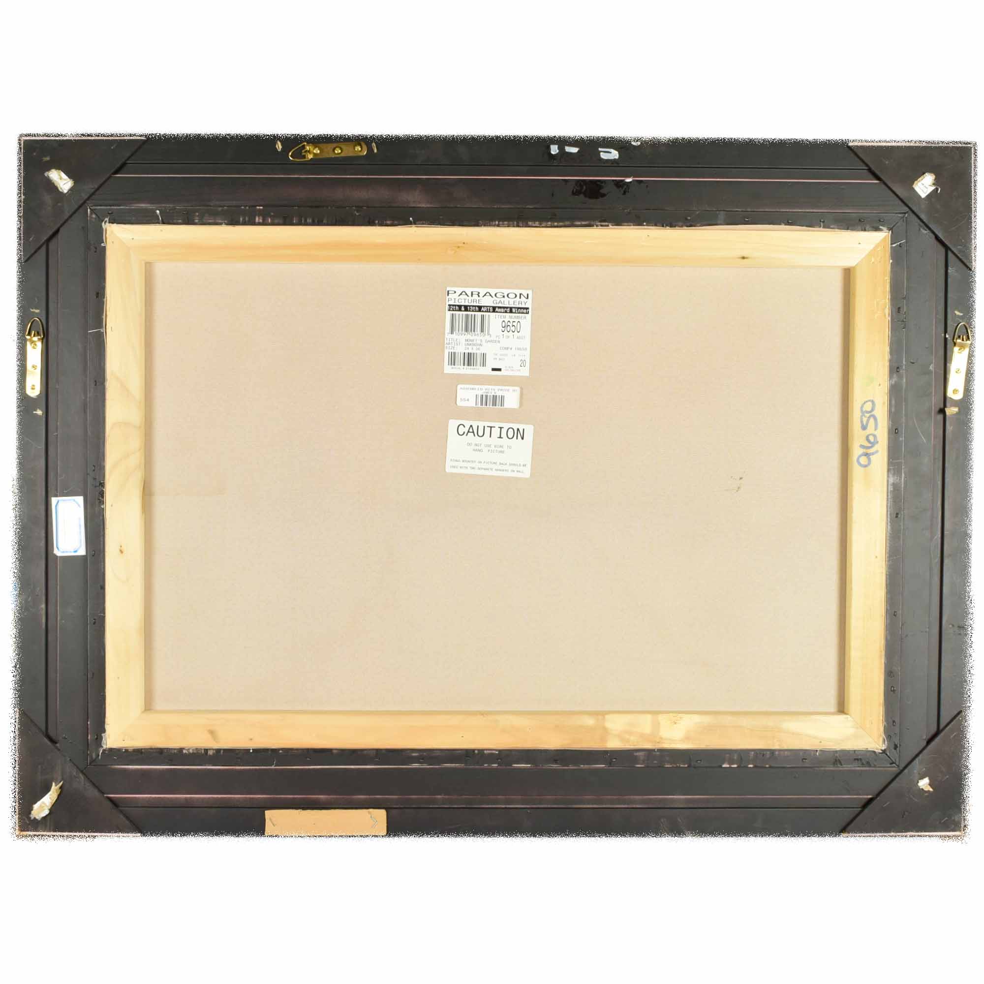 "Monet's Garden" Framed Print