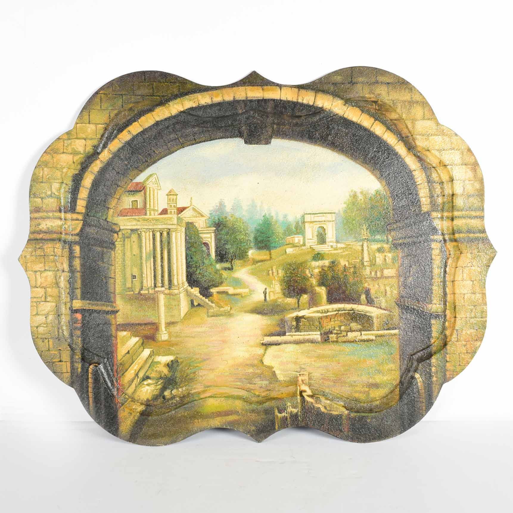 Hand Painted Metal Tray