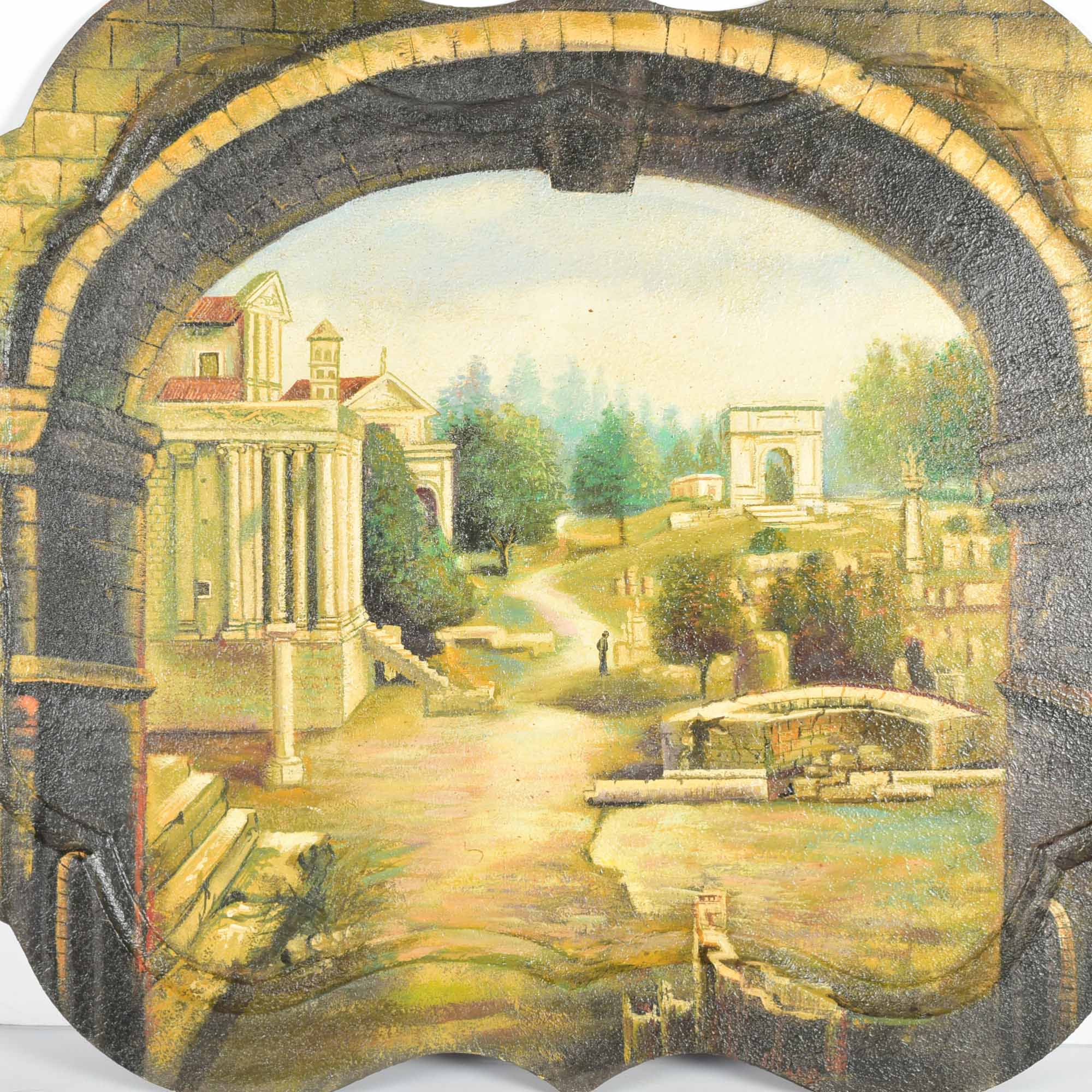 Hand Painted Metal Tray