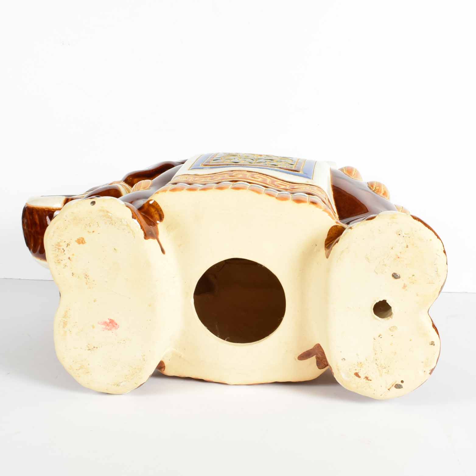 Ceramic Elephant Garden Seat