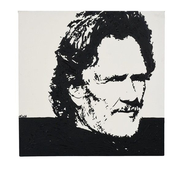 Original Pop Art Painting on Canvas of Kris Kristofferson