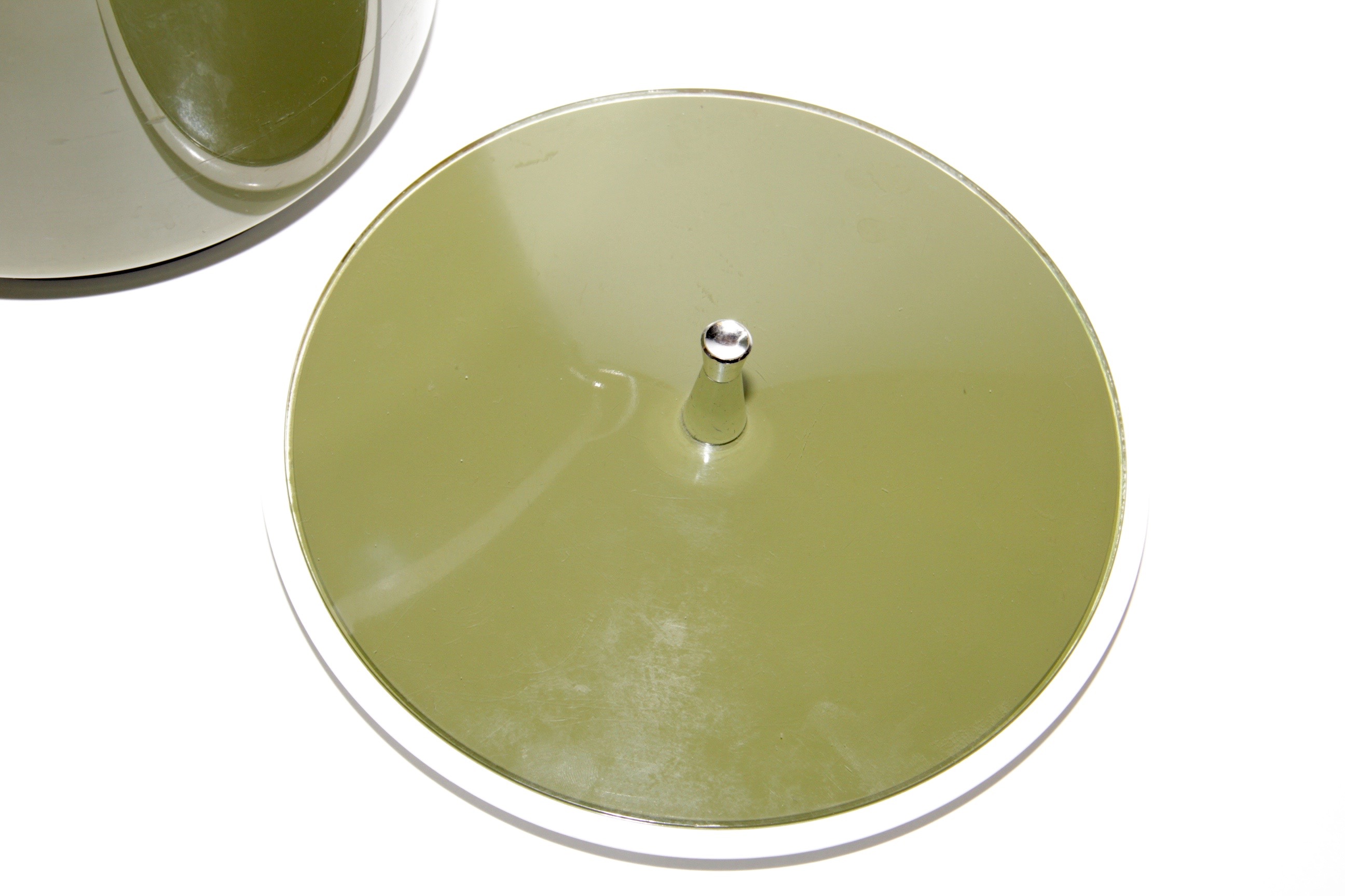 Vintage Olive Green Ice Bucket