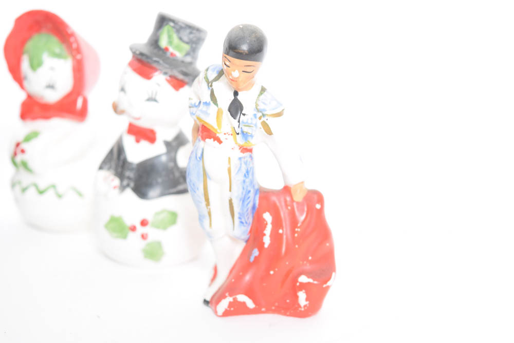 Collection of Vintage Ceramic Salt and Pepper Shakers