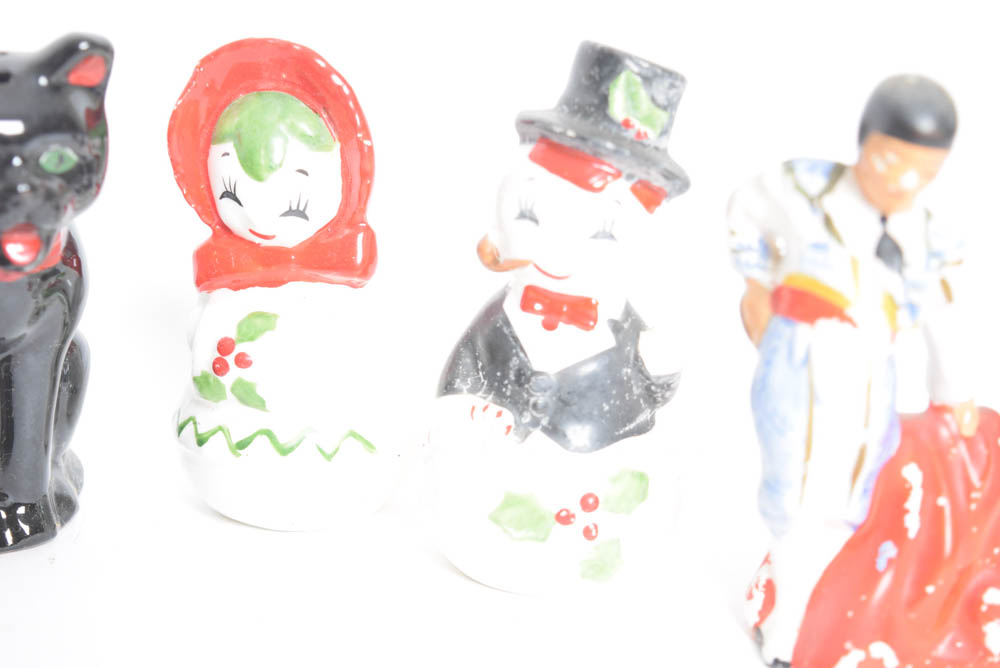 Collection of Vintage Ceramic Salt and Pepper Shakers