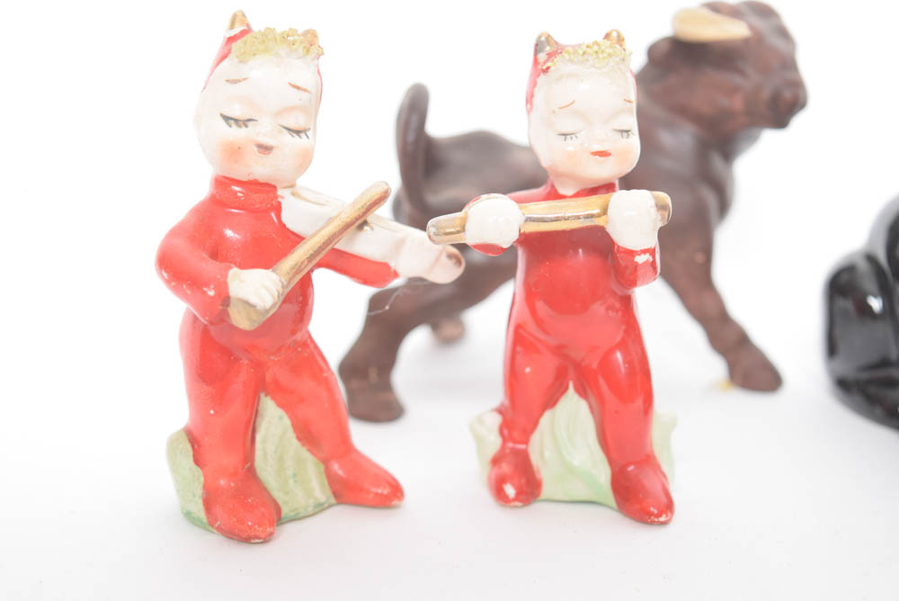 Collection of Vintage Ceramic Salt and Pepper Shakers