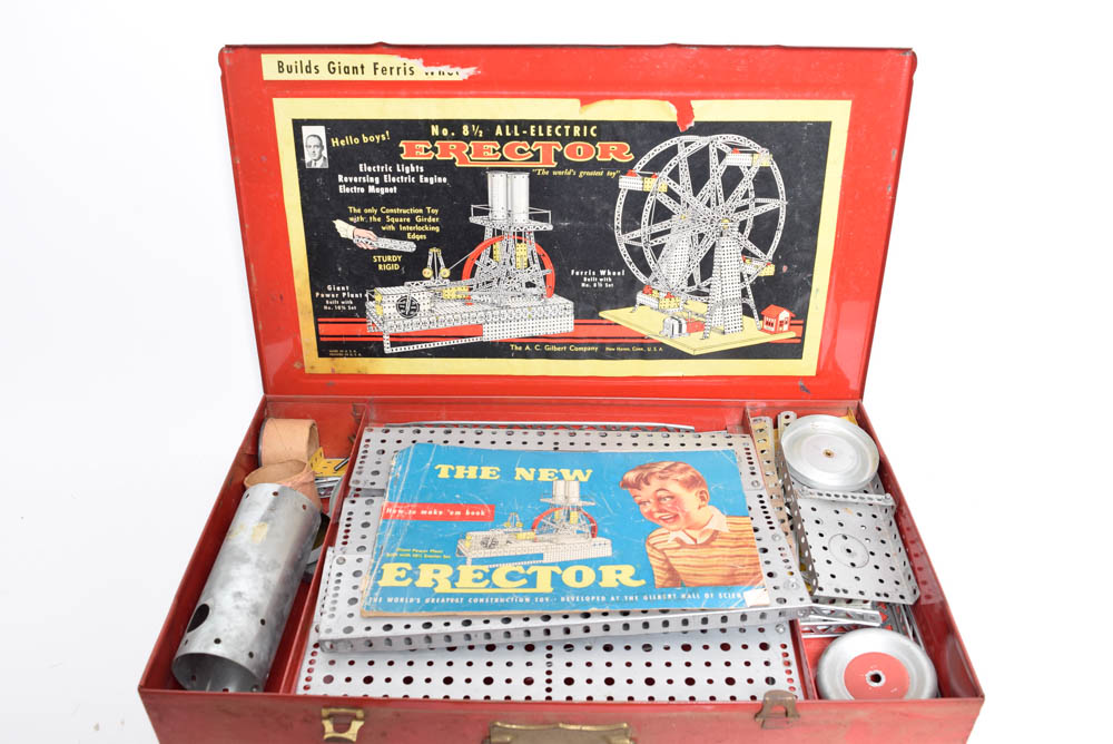 1950s A.C. Gilbert Company 8 1/2 Erector Set
