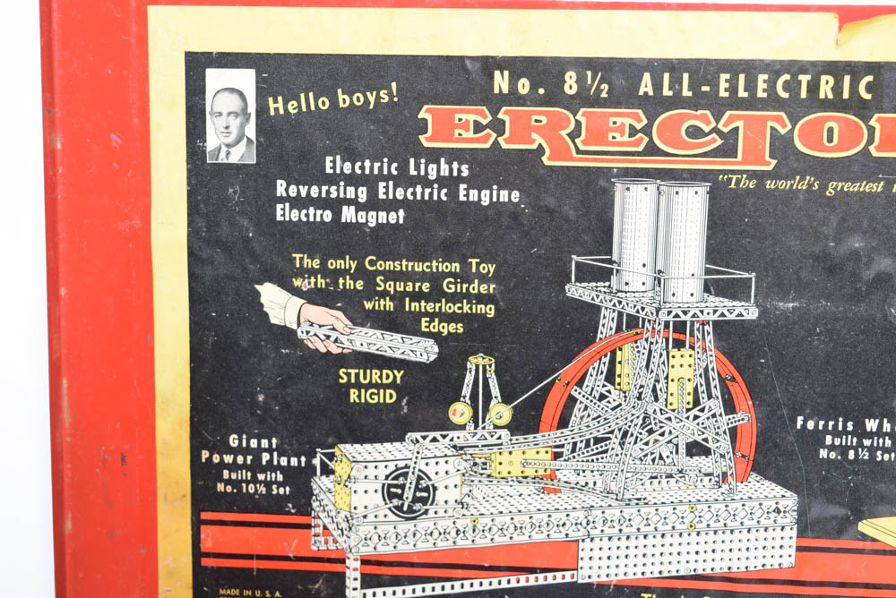 1950s A.C. Gilbert Company 8 1/2 Erector Set