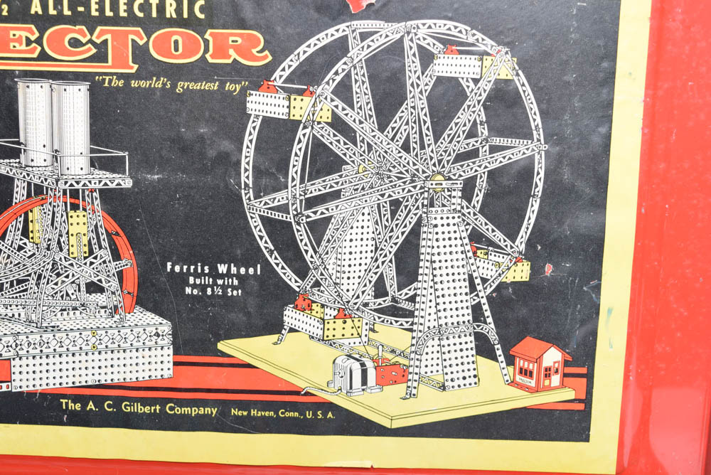 1950s A.C. Gilbert Company 8 1/2 Erector Set