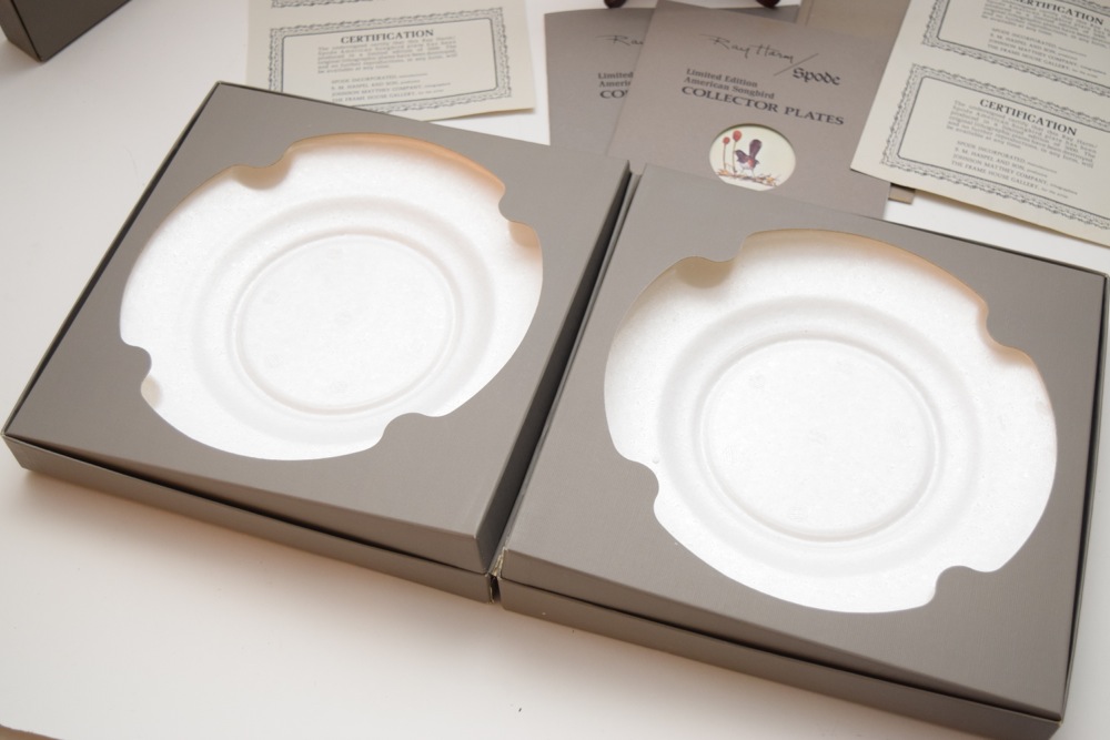 Five Ray Harm For Spode Collector Songbird Plates