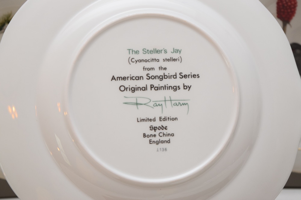 Five Ray Harm For Spode Collector Songbird Plates