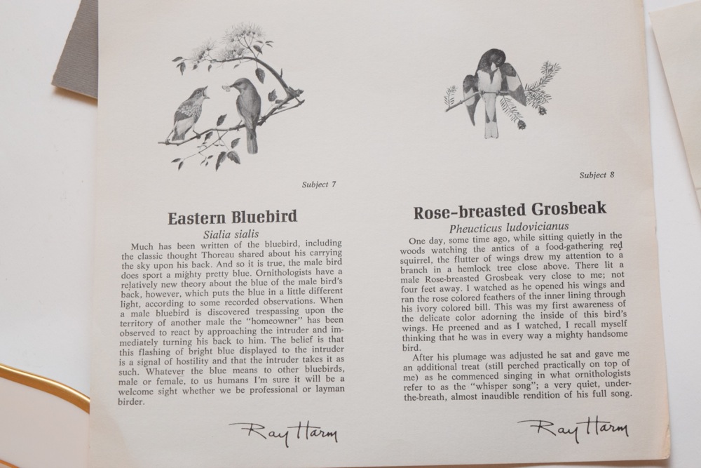 Five Ray Harm For Spode Collector Songbird Plates