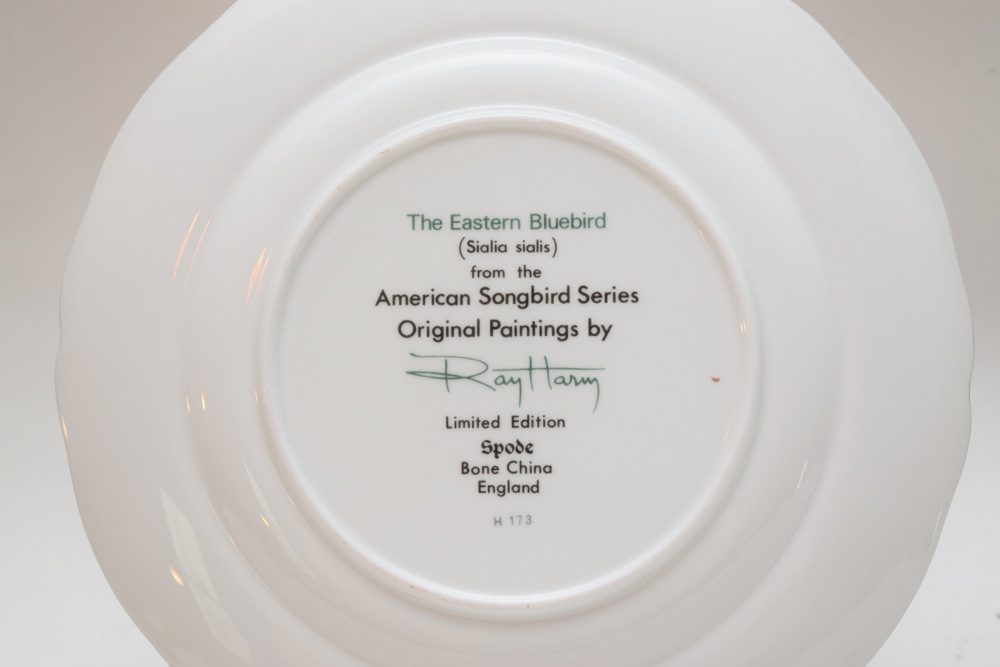 Five Ray Harm For Spode Collector Songbird Plates