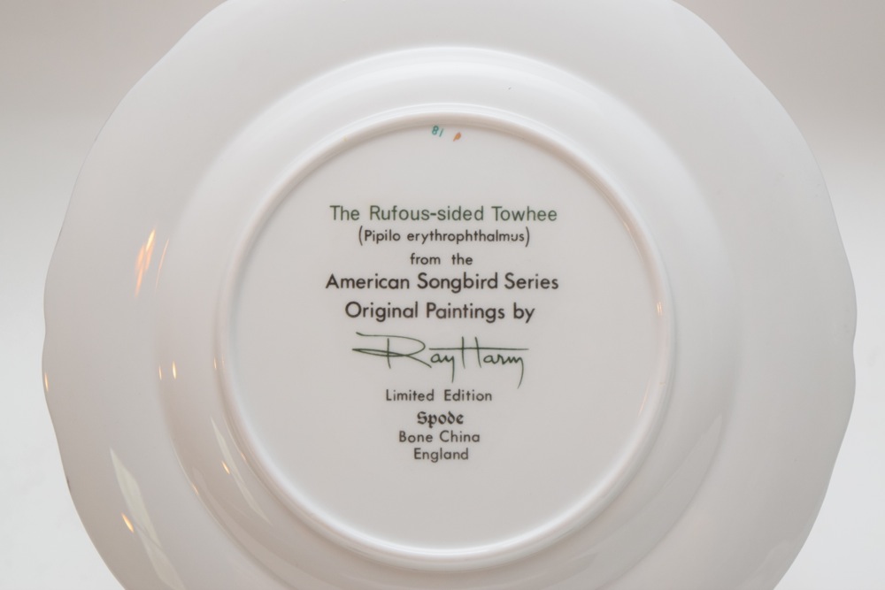Five Ray Harm For Spode Collector Songbird Plates