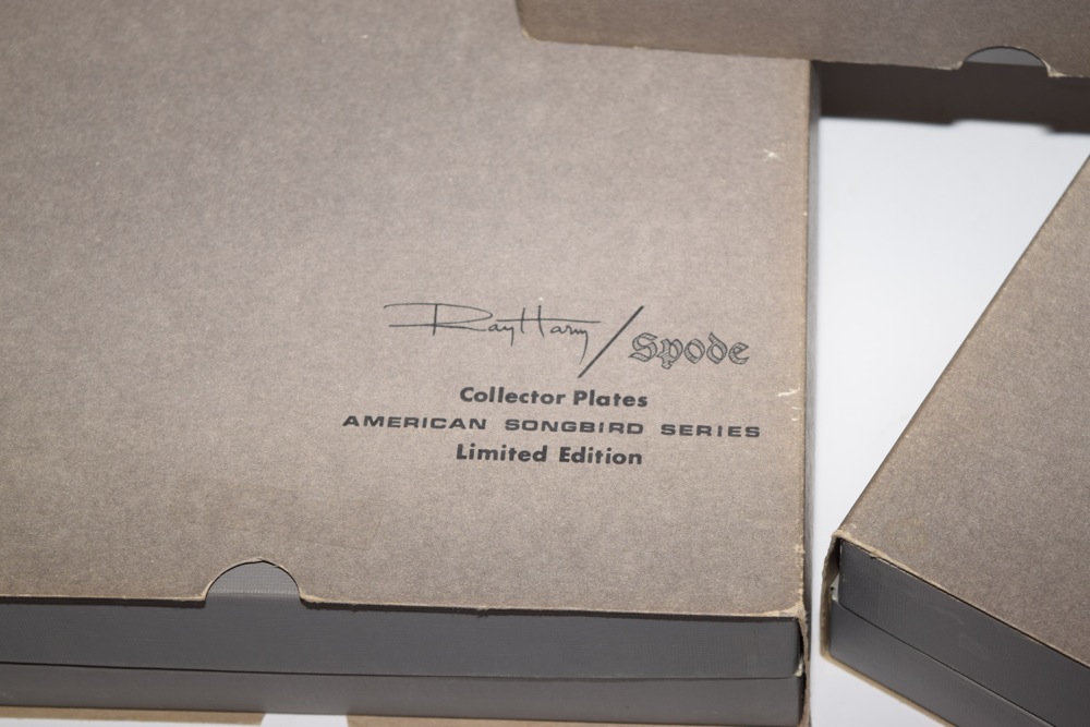 Five Ray Harm For Spode Collector Songbird Plates