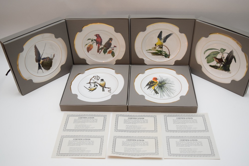 Six Ray Harm for Spode Collector Songbird Plates