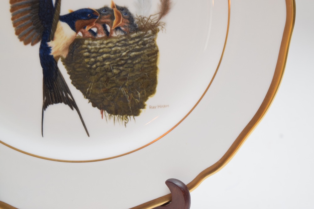 Six Ray Harm for Spode Collector Songbird Plates