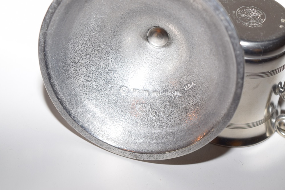 Pewter Cups and Candle Holders