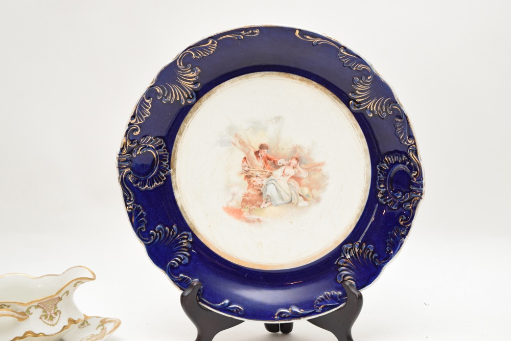 Limoges Gravy Boat and Perfect Porcelain Charger