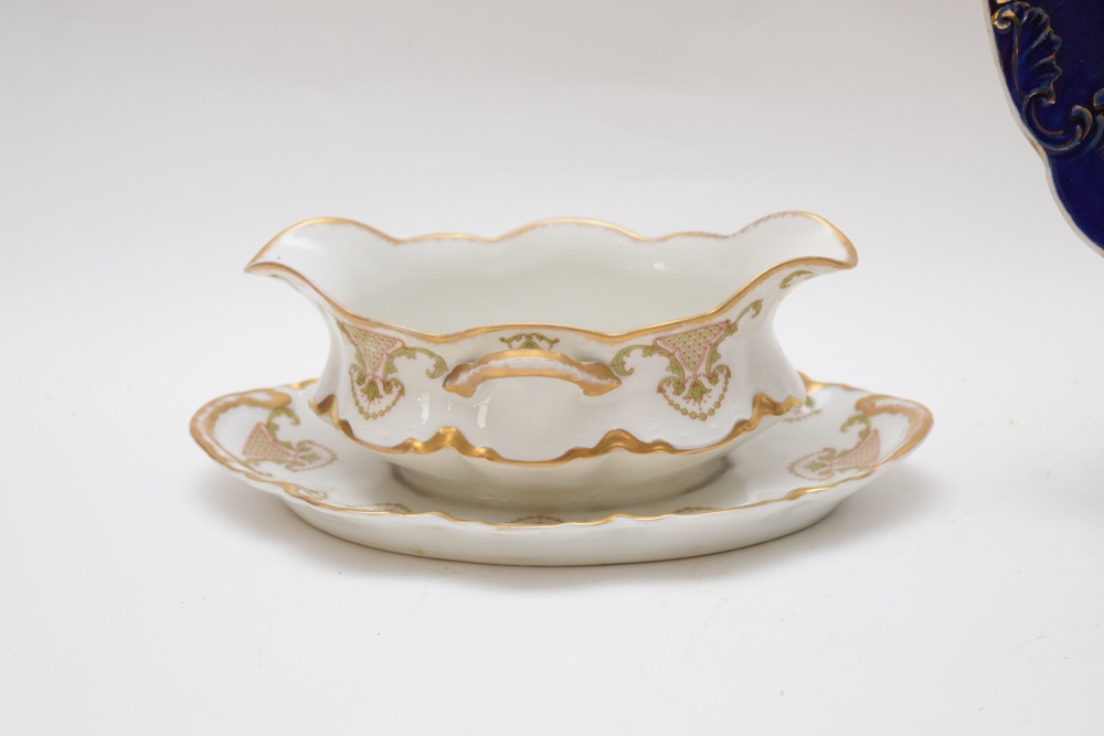 Limoges Gravy Boat and Perfect Porcelain Charger