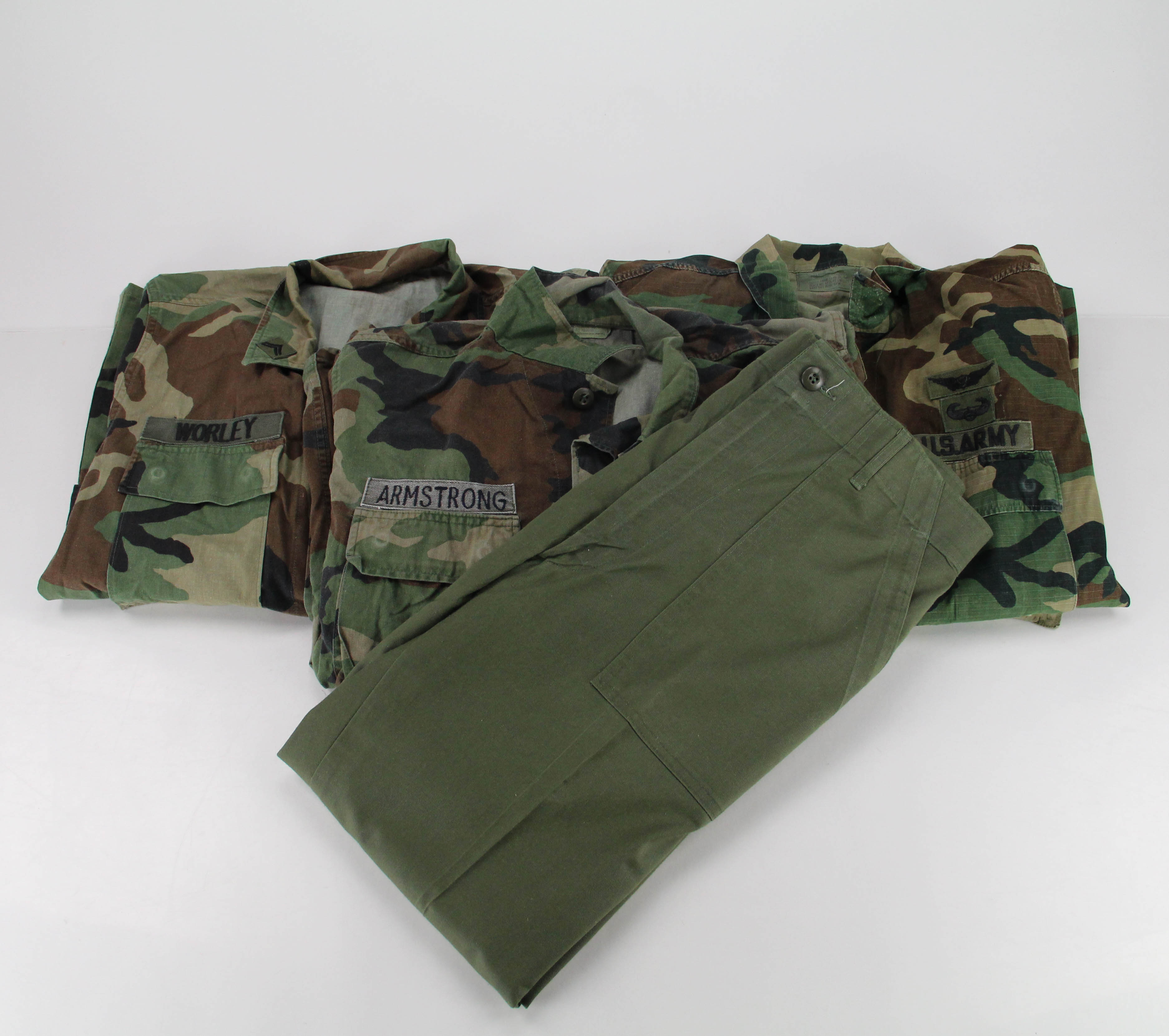 Vintage U.S. Army 101st Airborne Camouflage Shirts and Pants