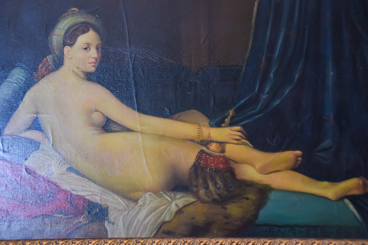 "La Grand Odalisque"  Reproduction Oil Painting After Jean Auguste Dominique Ingres