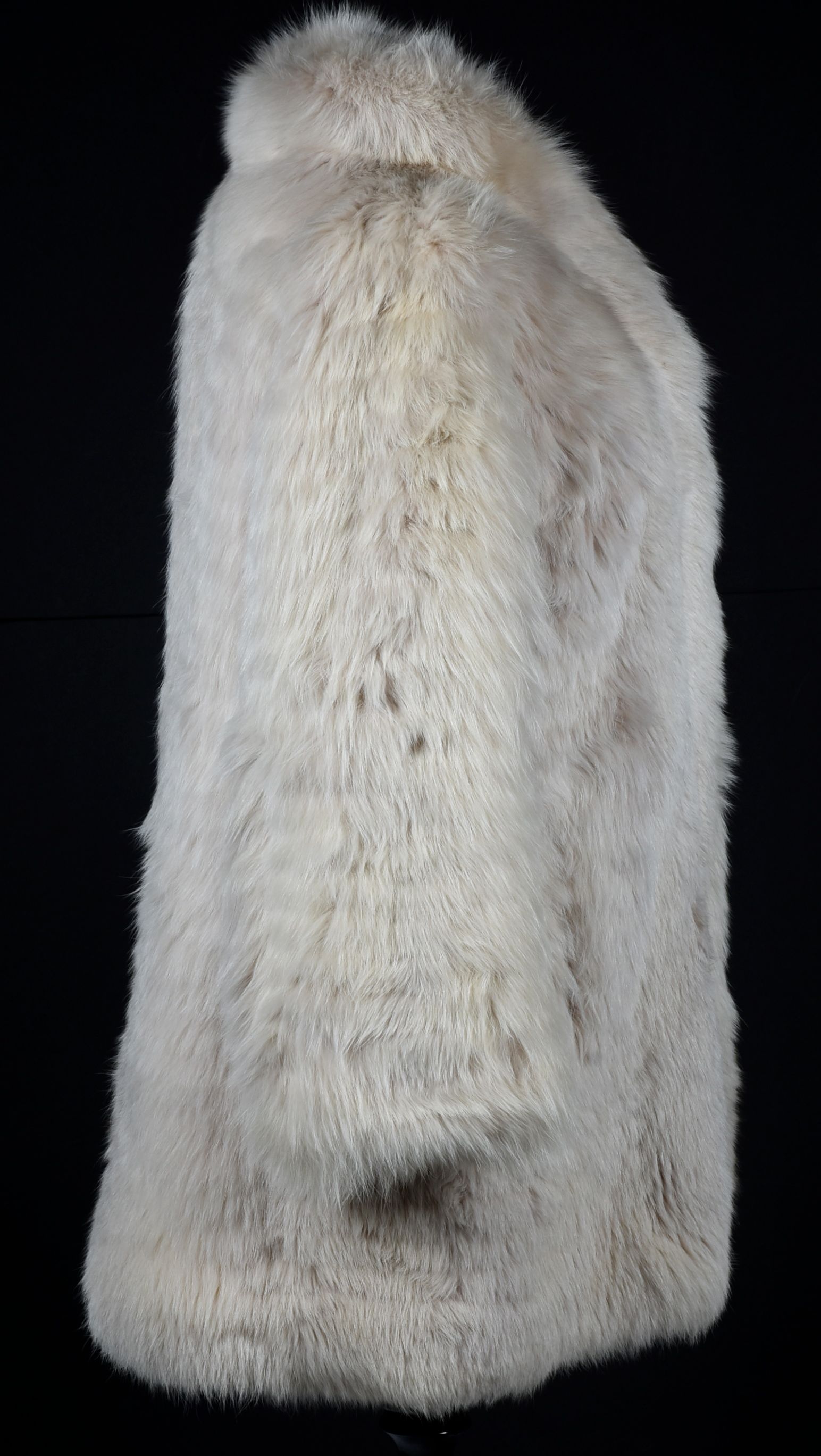 Fox Fur Stroller with Misspelled "Tanya Tuker" Embroidered Lining