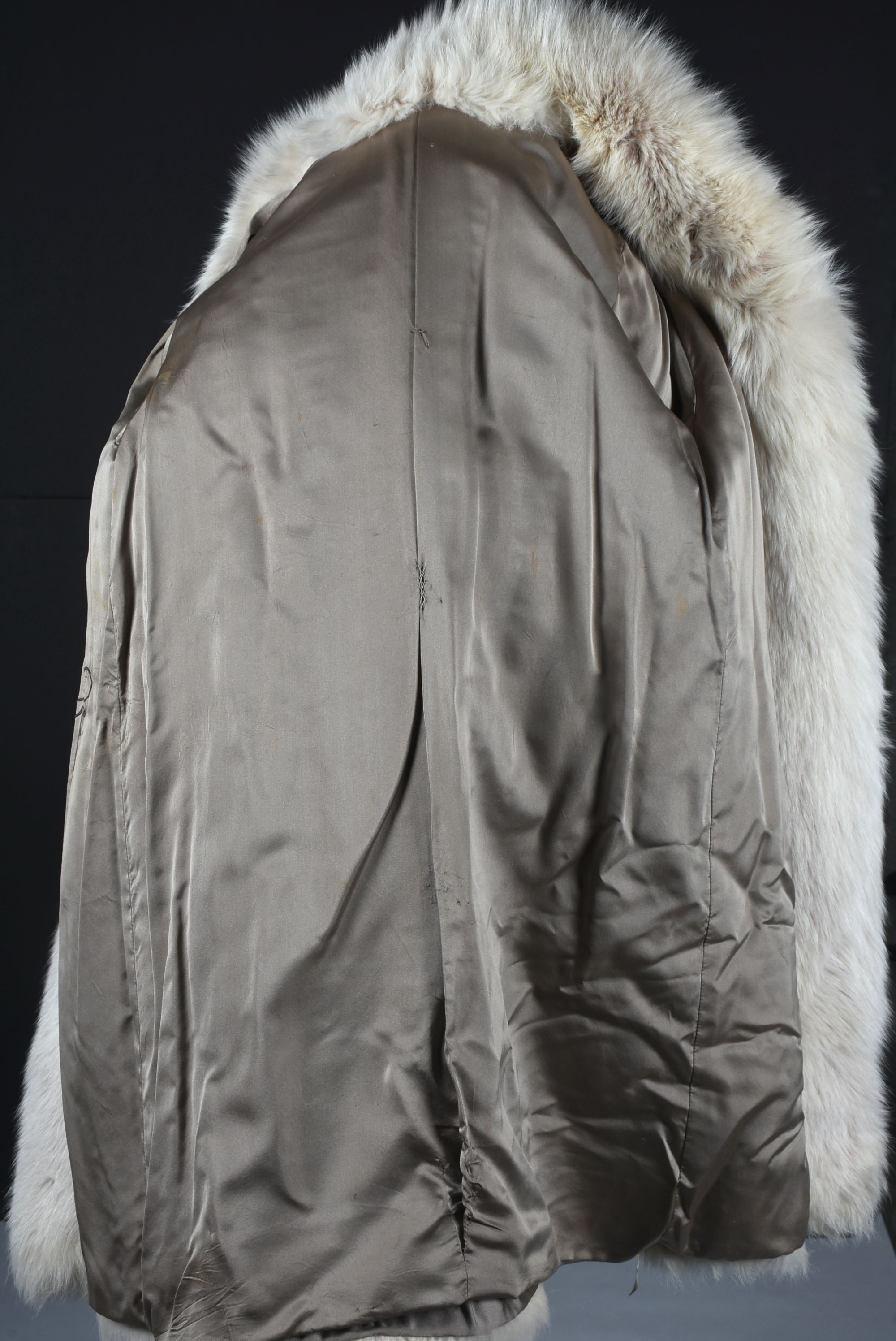 Fox Fur Stroller with Misspelled "Tanya Tuker" Embroidered Lining