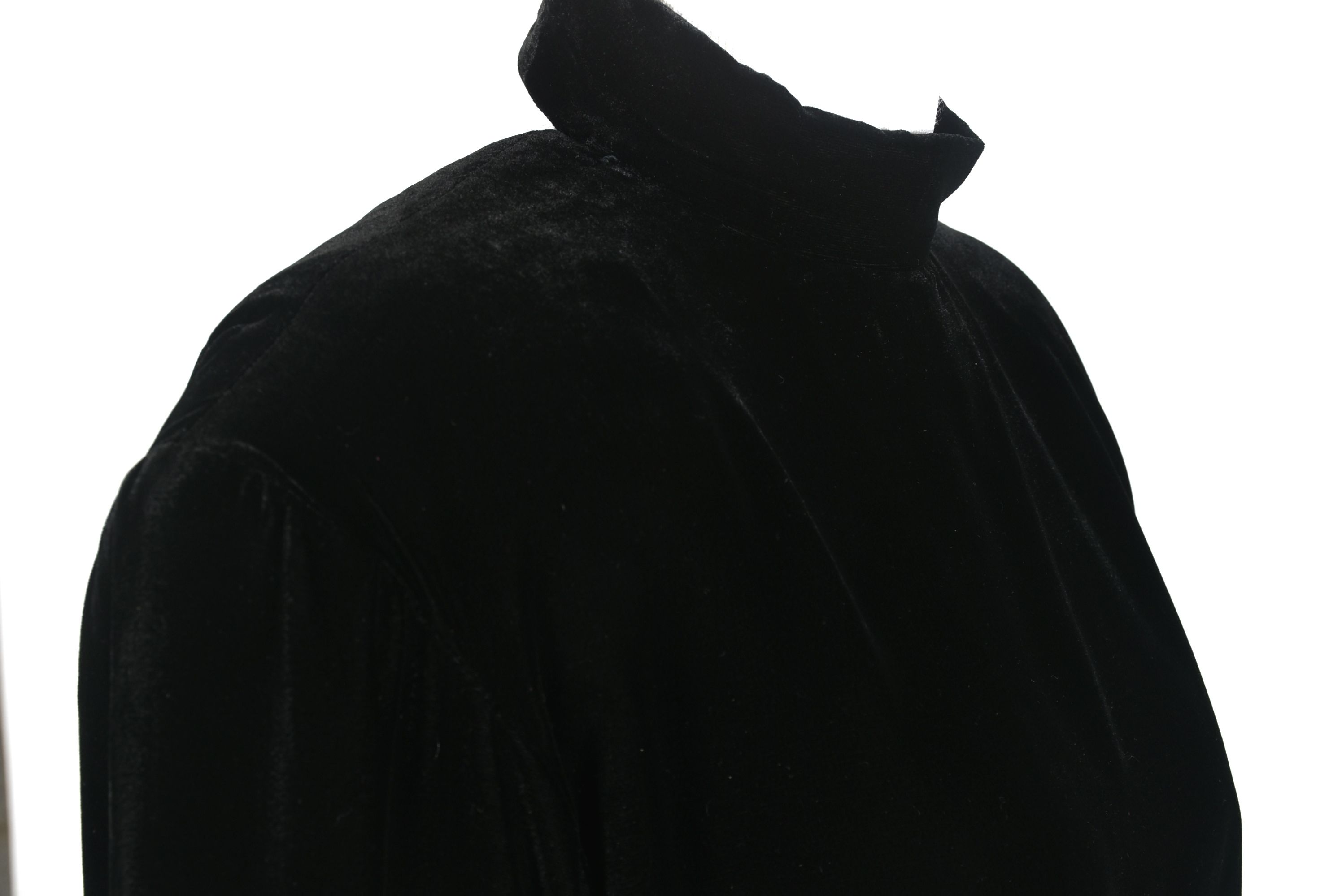 Black Velvet and Satin Formal Gown Trimmed in Hot Pink Satin with Matching Shoulder Wrap Tanya Wore at an ACM Awards Show in 1993