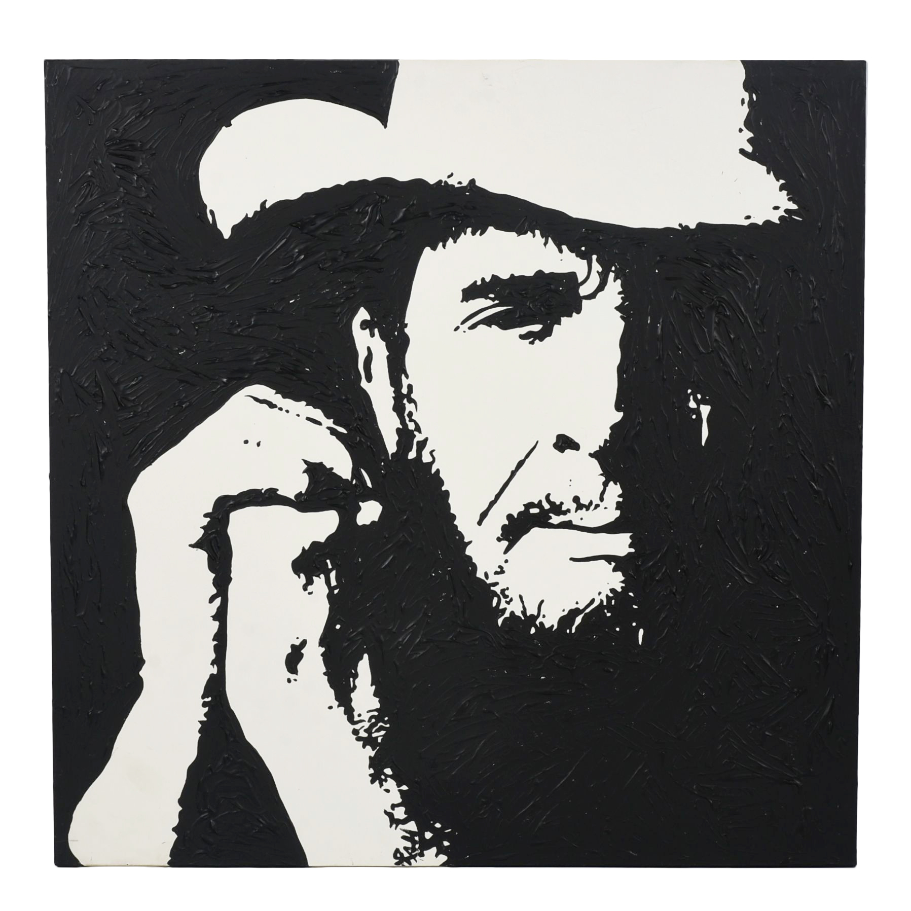 Original Pop Art Painting on Canvas of Merle Haggard