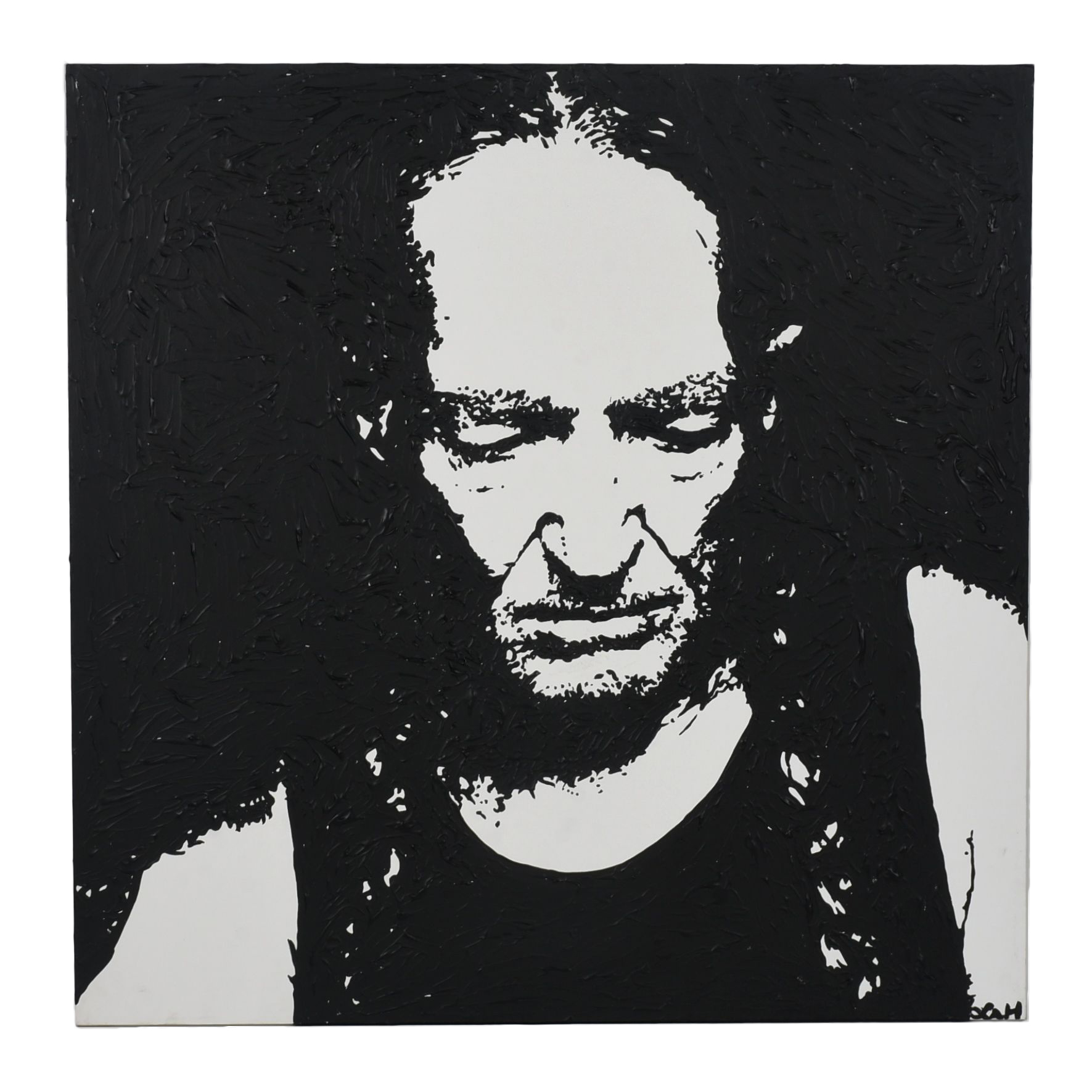Original Pop Art Painting on Canvas of Willie Nelson
